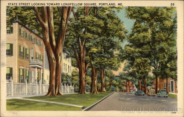 State Street Looking Toward Longfellow Square Portland Maine