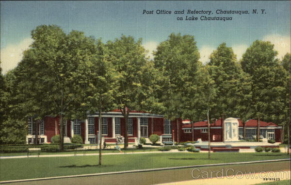Post Office and Refectory, on Lake Chautauqua New York