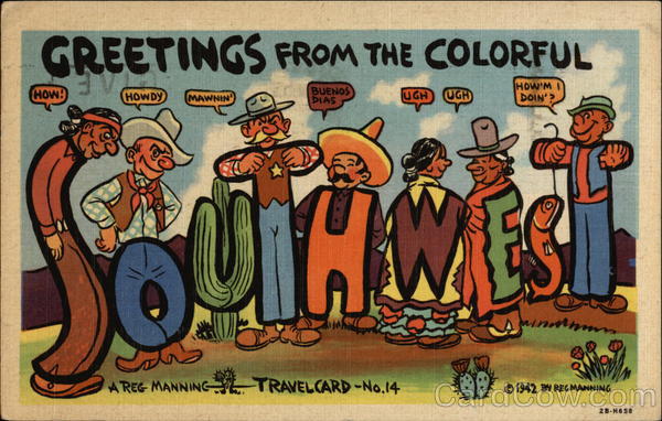Greetings from the Colorful Southwest Large Letter