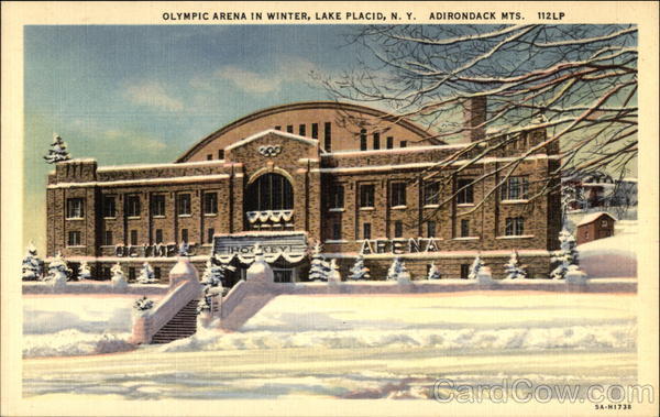 Olympic Arena in Winter Lake Placid New York