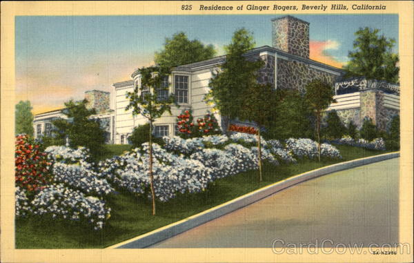 Residence of Ginger Rogers Beverly Hills California