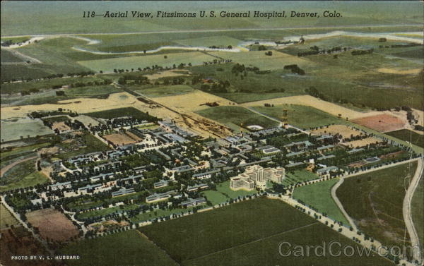 Aerial View, Fitzsimons US General Hospital Denver Colorado