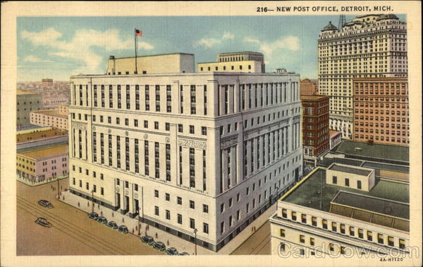 New Post Office Detroit Michigan
