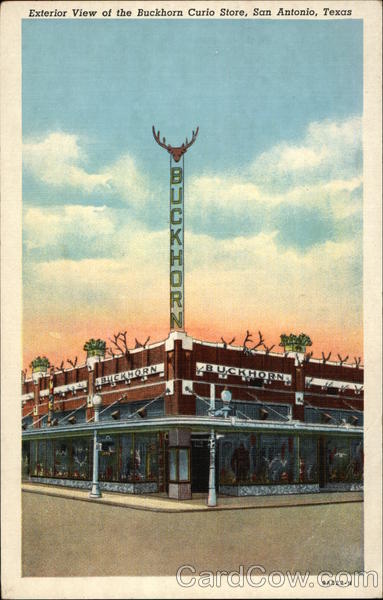 Exterior View of the Buckhorn Curio Studio San Antonio Texas