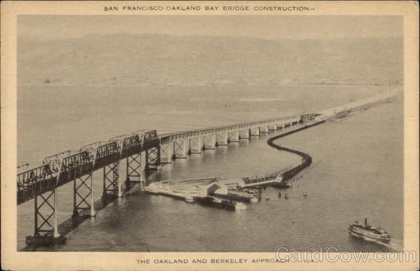San Francisco Oakland Bay Bridge Construction California