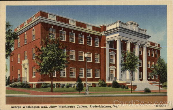 George Washington Hall, Mary Washington College Fredericksburg Virginia