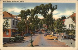 Main Street, Nantucket, Mass Postcard