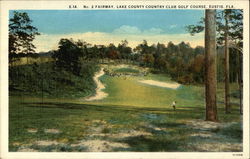 No. 2 Fairway, Lake County Country Club Golf Course Eustis, FL Postcard Postcard