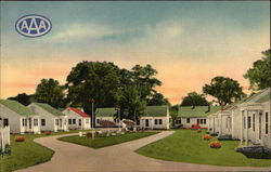 Perry Court Motel Georgia Postcard Postcard