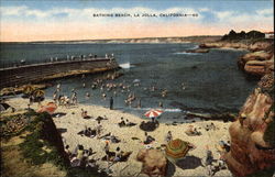 View of Bathing Beach Postcard