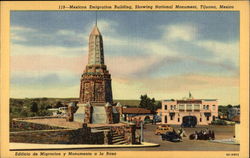 Mexican Emigration Building showing National Monument Postcard