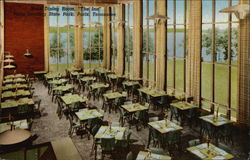 Main Dining Room, "The Inn" - Paris Landing State Park Postcard