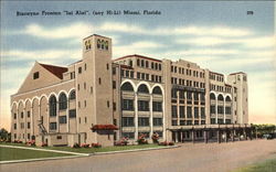Biscayne Fronton Jai Alai Postcard