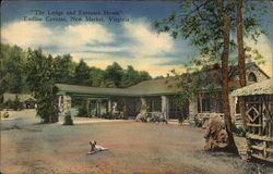 "The Lodge and Entrance House", Endless Caverns Postcard