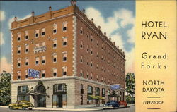 Hotel Ryan Grand Forks, ND Postcard Postcard