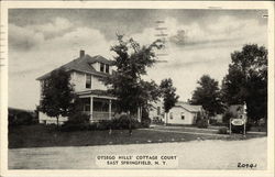 Otsego Hills Cottage Court, East Springfield, NY Postcard