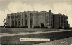 Albion High School New York Postcard Postcard