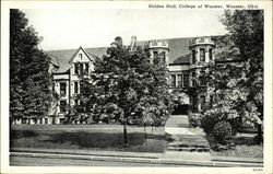 College of Wooster - Holden Hall Ohio Postcard Postcard