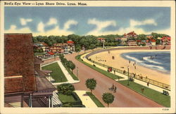 Bird's-Eye View, Lynn Shore Drive Massachusetts Postcard Postcard