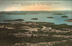 Bar Harbor and Frenchman's Bay Postcard