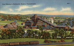 Coal Mining in Anthracite Region Scranton, PA Postcard Postcard