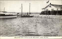 Bellport Bay Yacht Club, Bellport New York Postcard Postcard