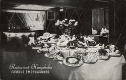 Famous Smorgasbord at Restaurant Kungsholm Postcard