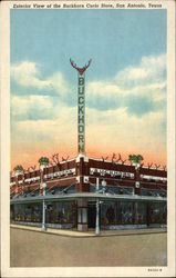 Exterior View of the Buckhorn Curio Studio Postcard