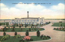 Lindbergh Hangar, New Orleans Airport Postcard