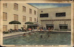 The Swimming Pool - Sonoma Inn Postcard