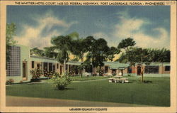 The Whittier Hotel Court Postcard