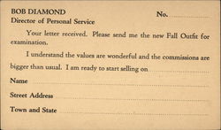 The Tailored Shirt Corporation Postcard