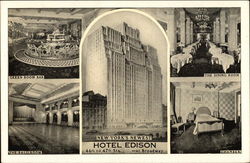 New York's Newest Hotel Edison, 46th to 47th Sts. at Broadway Postcard