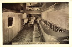 The Cocktail Patio of Restaurant Drury Lane Postcard