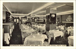Plymouth Restaurant and Bar Postcard