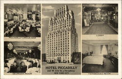 Hotel Piccadilly - 227 W. 45th St. off Broadway Postcard