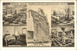 Dixie Hotel - Make New York Your Vacation City Postcard