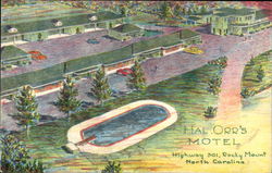 Hal Orr's Motel Rocky Mount, NC Postcard Postcard