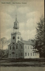Baptist Church East Poultney, VT Postcard Postcard