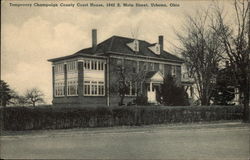 Temporary Champaign County Court House, 1042 S. Main Street Urbana, OH Postcard Postcard