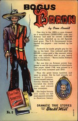 Dramatic True Stories From the Great West - The Bogus Baron Postcard