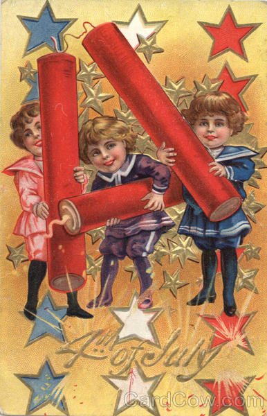 4th of July - Girls with Firecrackers