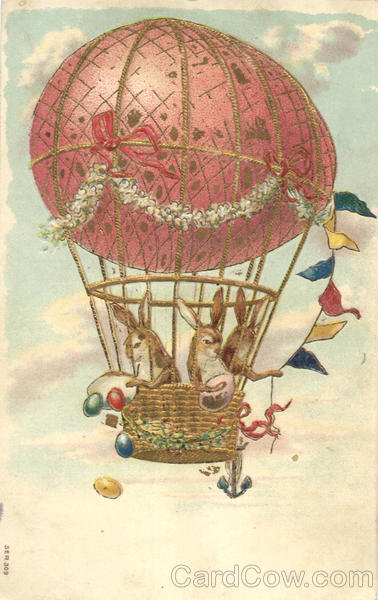 Easter Bunnies in Balloon