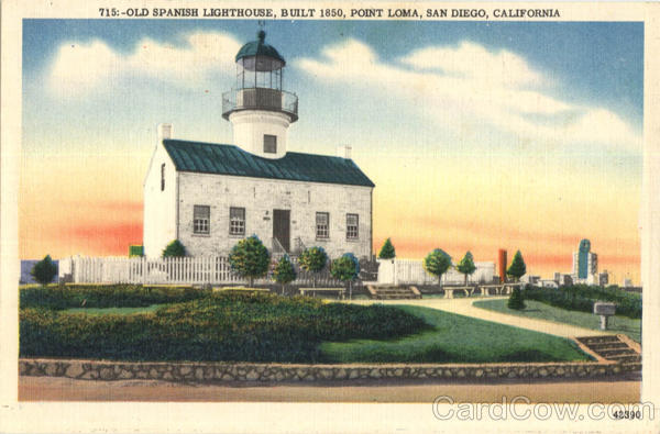 Old Spanish Light House, Point Loma San Diego California