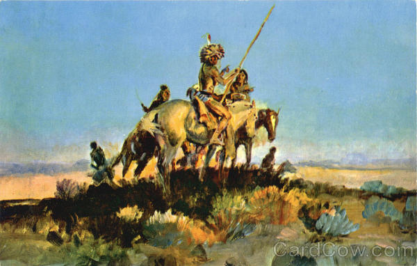 Trail's End by Charles M. Russell Native Americana