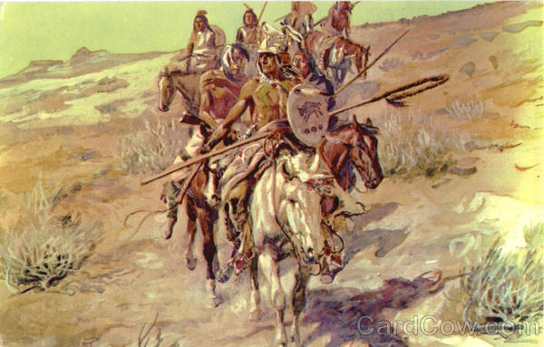 Return of the Warriors, by Charles M. Russell Native Americana