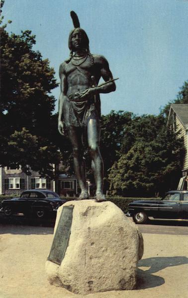 Statue Of Massasoit Plymouth Massachusetts