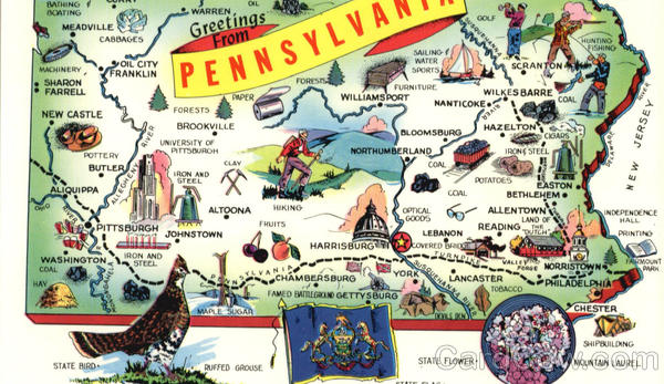 pennsylvania tourist attractions map