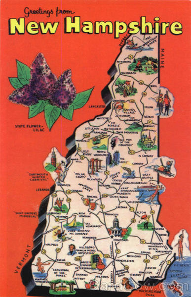 new hampshire tourism map