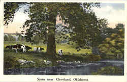 Scene Near Cleveland Oklahoma Postcard Postcard